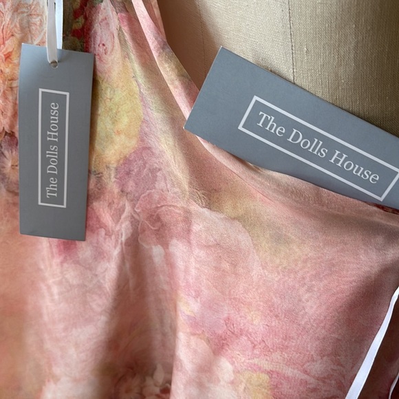 The Dolls House Dresses The Doll House Anthia Dress In Rose Silk